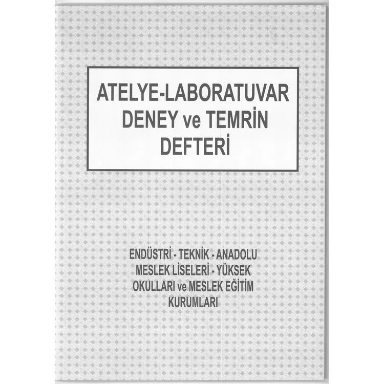 DİLMAN ATELYE -LABORATUVAR DENEY VE TEMRİN DEFTERİ KARTON KAPAK 40YP.
