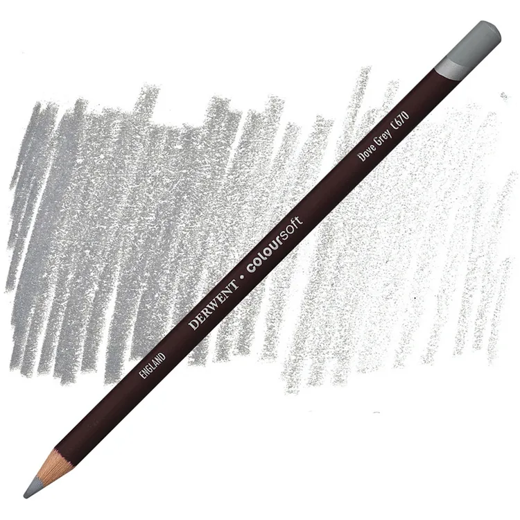 DERWENT COLOURSOFT - YUMUŞAK KURUBOYA KALEMİ- DOVE GREY C670