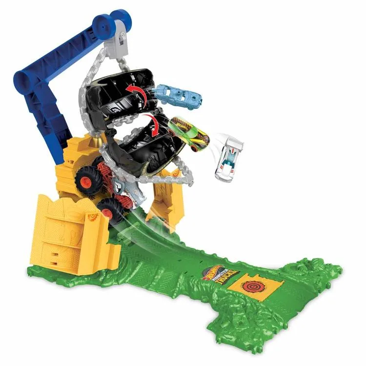 HOT WHEELS HTP18 MONSTER TRUCK ARENADA RHİNOMİTE MÜCADELESİ 4+