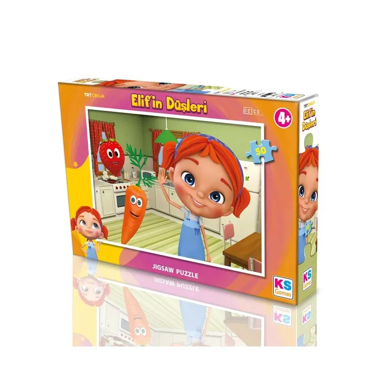 KS GAMES ED709 ELİF'İN DÜŞLERİ 34x48cm YAPBOZ/PUZZLE 50 PARÇA
