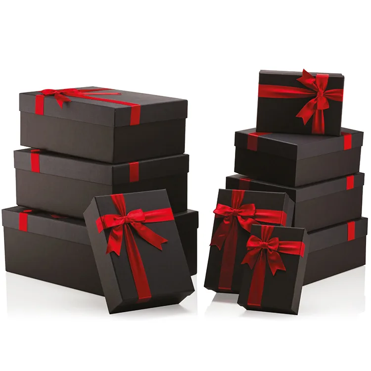GIPTA MY BLACK DİKDÖRTGEN HEDİYE KUTUSU BX5055 F 210x285x115mm - TEKLİ