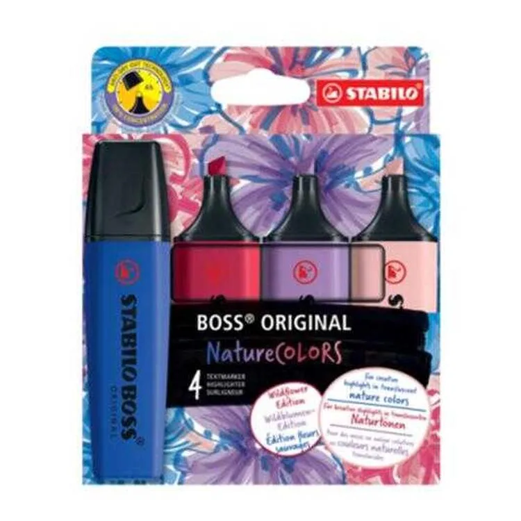 STABILO BOSS FOSFORLU KALEM PASTEL RENK 4'LÜ SET / E070/4-1-103-5