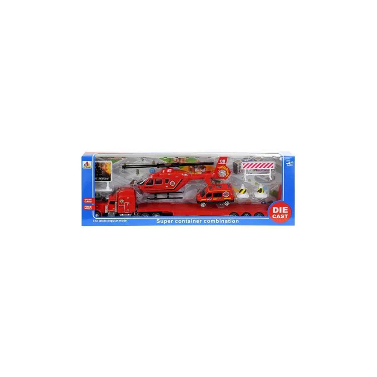 CANEM DS852 METAL İTFAİYE TAŞIYICI TIR SETİ KUTULU 3+
