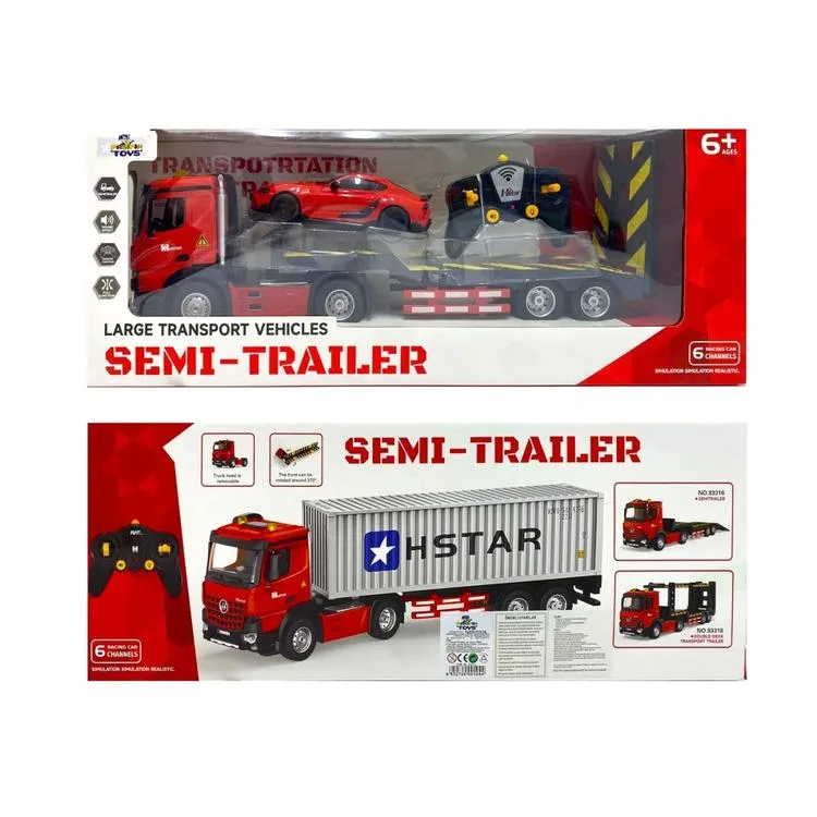 PASİFİK 93316 SESLİ UZAKTAN KUMANDALI TAŞIYICI KUTULU TIR ARABA 6+