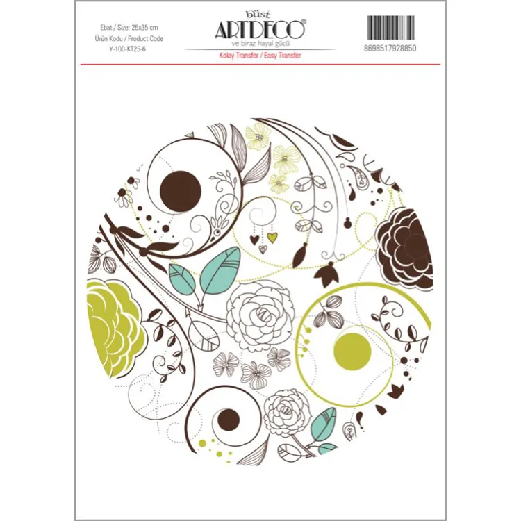 ARTDECO KOLAY TRANSFER 25X35CM DESEN NO:6