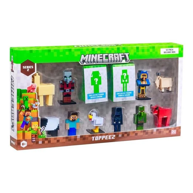 NECO MINECRAFT MC2280 TOPPEEZ 3D FİGÜR KALEM BAŞLIĞI S2 12 'Lİ SET 8+