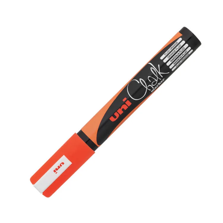 UNİ BALL PWE-5M CHALK SU BAZLI SİYAH TAHTA MARKÖRÜ 1.8-2.5 FLORESAN TURUNCU