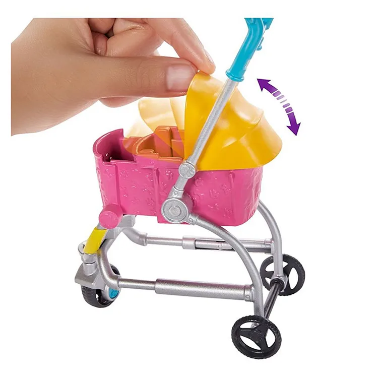 MATTEL GHV91/ GHV92 BARBIE BEBEK VE KÖPEKLERİ GEZİNTİYE ÇIKIYOR OYUN SETLERİ