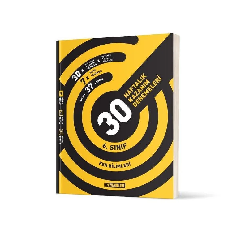 HIZ 6. SINIF FEN BİLİMLERİ 30 HAFTALIK KAZANIM DENEMELERİ