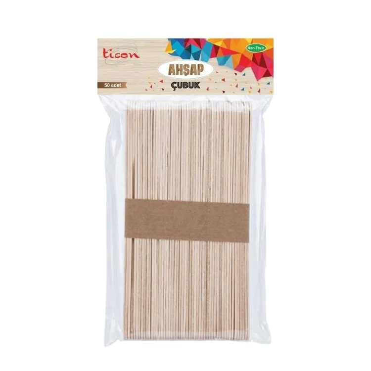 TİCON AHŞAP BÜYÜK BOY NATUREL ÇUBUK 328587