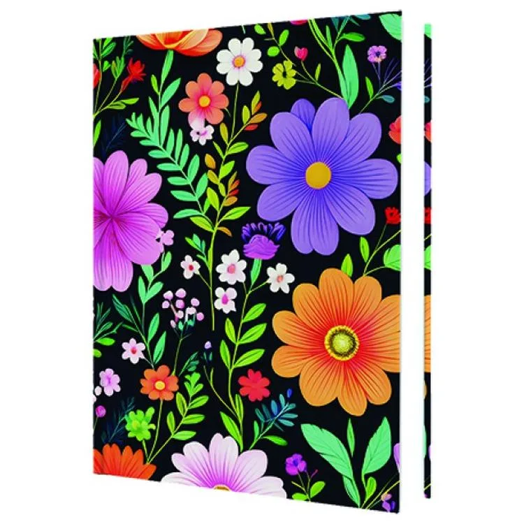 DEFFTER 64898-6 SPRING 2025 / WILDFLOWERS 14X20 SERT KAPAK ÇİZGİLİ DEFTER 96 YP.