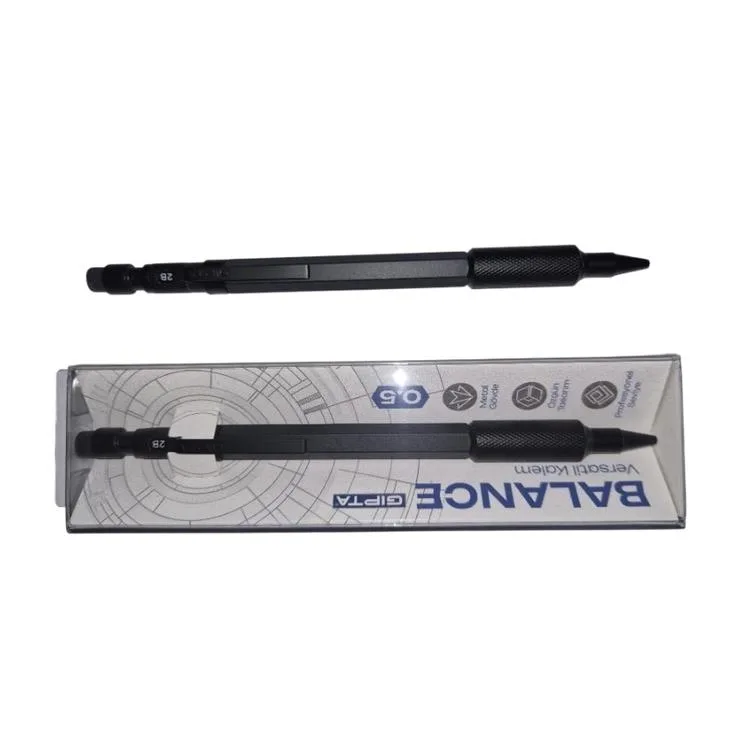 GIPTA K1944 0.5 BALANCE METAL GÖVDE VERSATİL KALEM SİYAH - TEKLİ