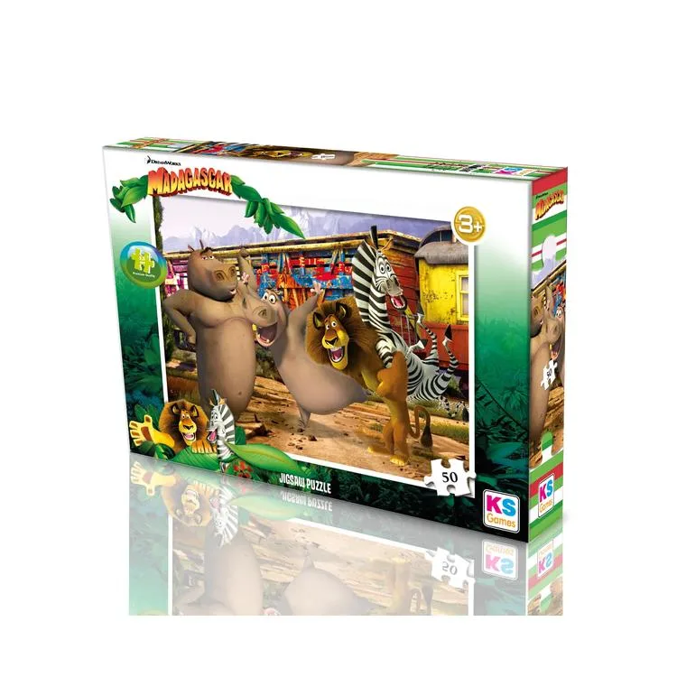 KS GAMES MG709 MADAGASCAR 34x48cm YAPBOZ/PUZZLE 50 PARÇA