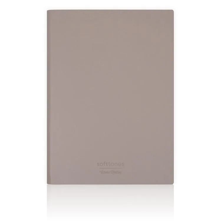 VICTORIA'S JOURNALS 1012 SOFTTONS ESNEK KAPAK 14.8x21cm A5 80gr. 128 YP.KREM ÇİZGİLİ DEFTER PASTEL KAHVERENGİ