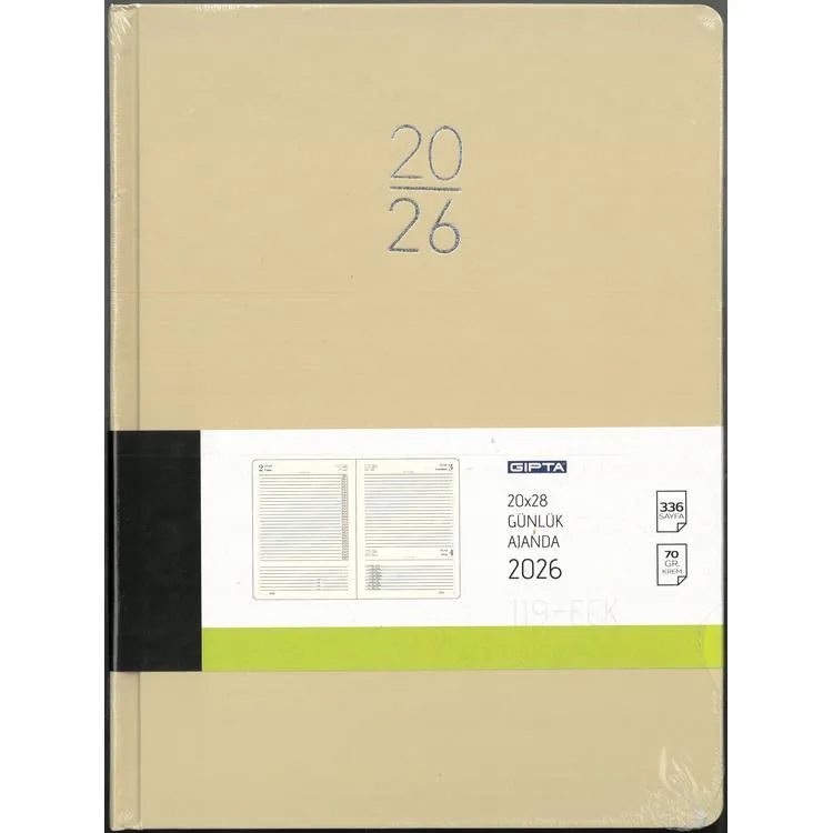 GIPTA 119-ECK EKO 20x28 GÜNLÜK AJANDA