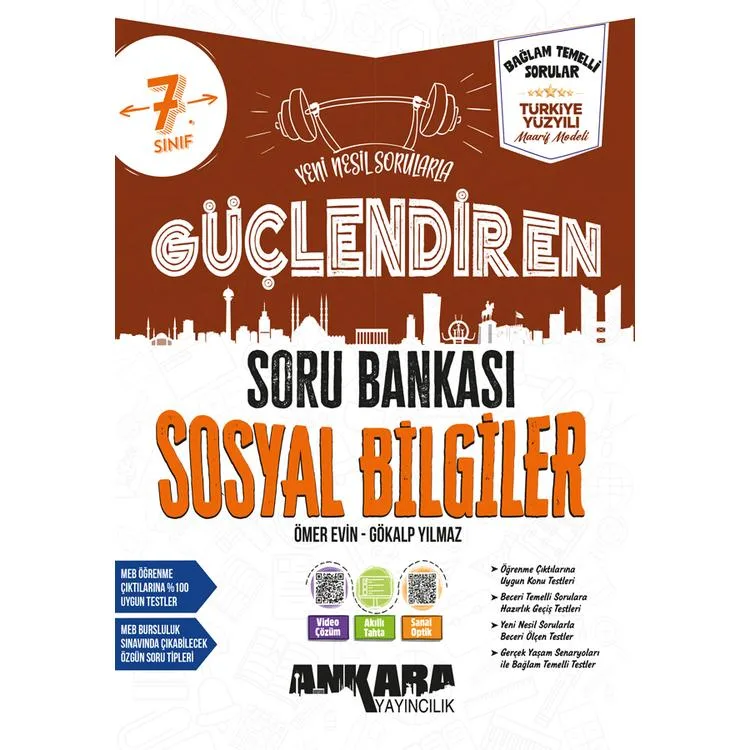 ANKARA YAYINLARI 7. SINIF GÜÇLENDİREN SOSYAL BİLGİLER SORU BANKASI