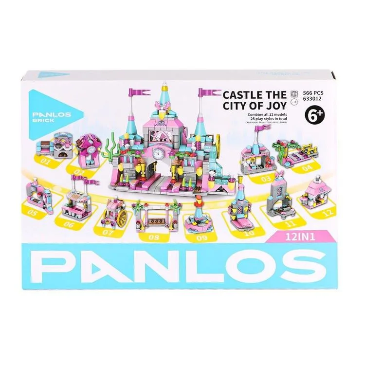 VAGONLIFE PANLOS P633012 TUĞLA ŞEHRİ 556 PARÇA BLOCK OYUNCAK