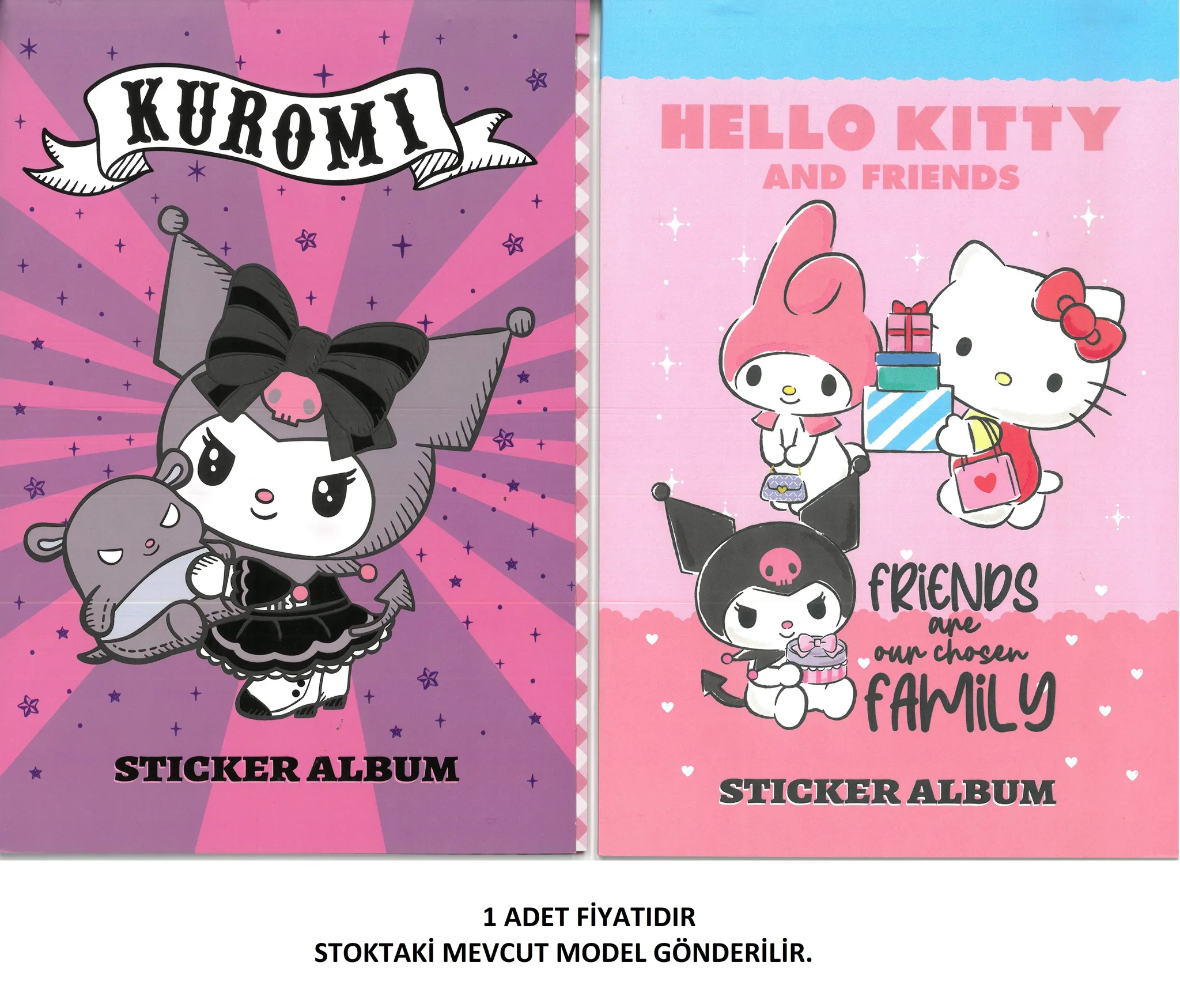 HELLO KITTY & KUROMI FRIENDS STICKER ALBÜMÜ - 15631