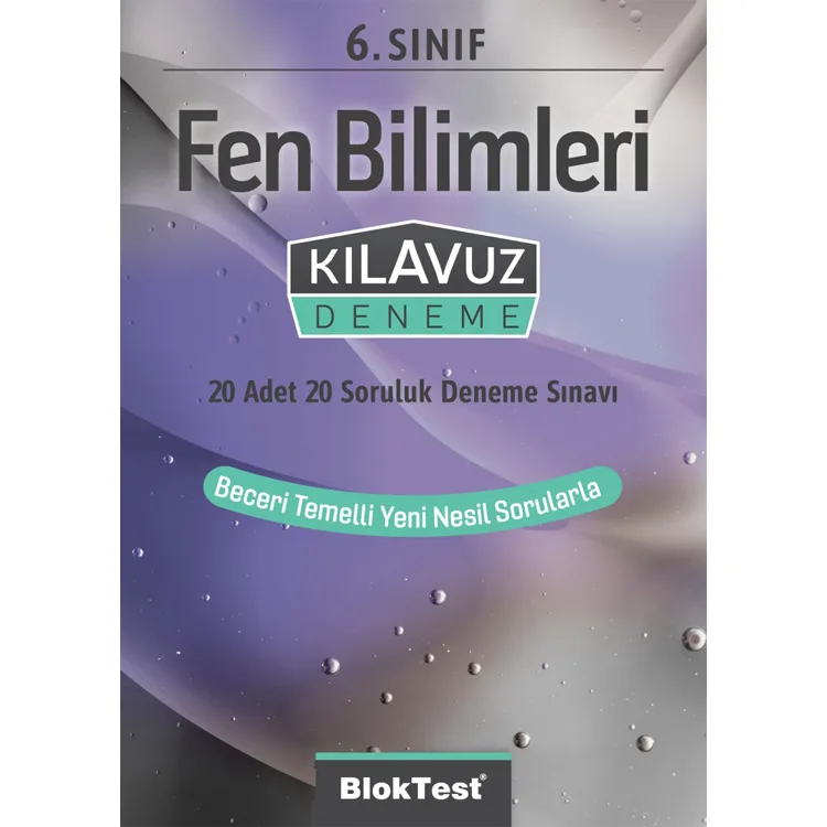 BLOKTEST 6.SINIF FEN BİLİMLERİ KILAVUZ DENEME 20'Lİ