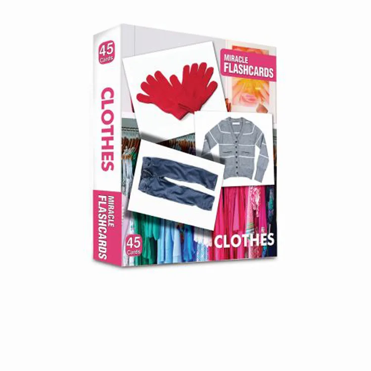 CLOTHES MIRACLE FLASHCARDS 45 CARDS