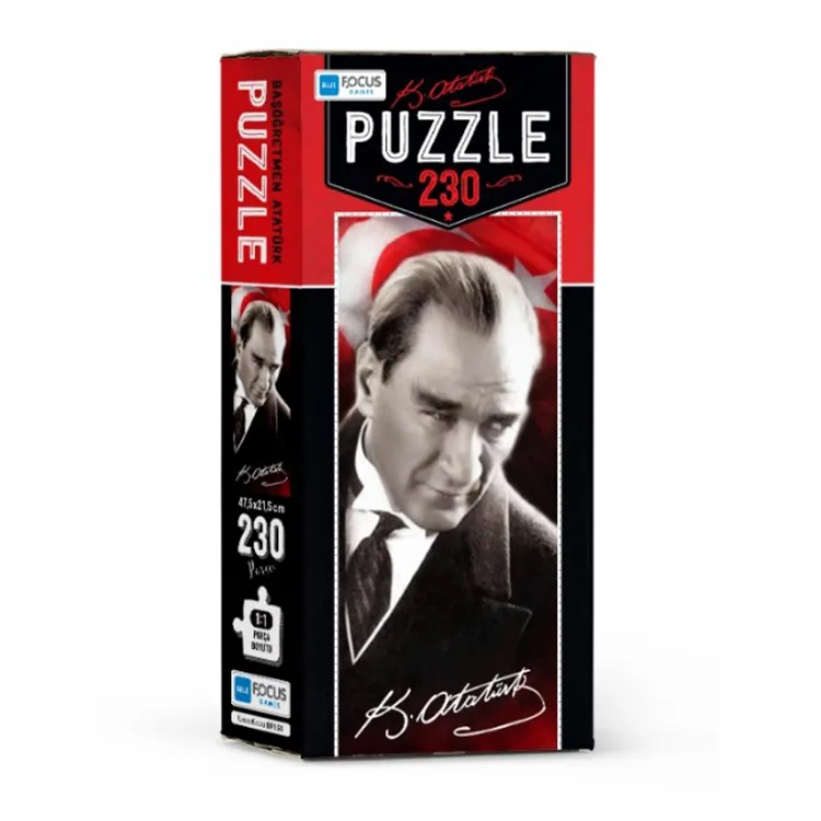 BLUE FOCUS BF159 BAŞÖĞRETMEN ATATÜRK PUZZLE YAPBOZ 47,5x21,5cm 230 PARÇA