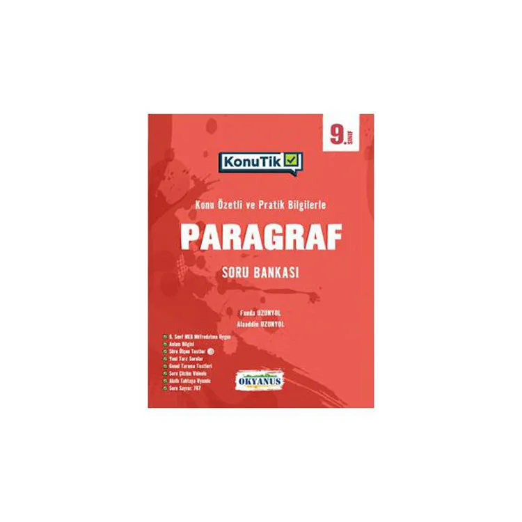 OKYANUS 9. SINIF KONUTİK PARAGRAF SORU BANKASI