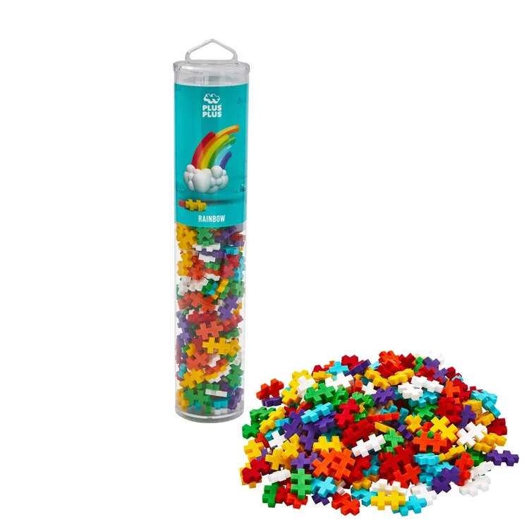 PLUS-PLUS 4262 RAINBOW MİX MİNİ BLOK PUZZLE YAPI SETİ 240 PARÇA TÜP