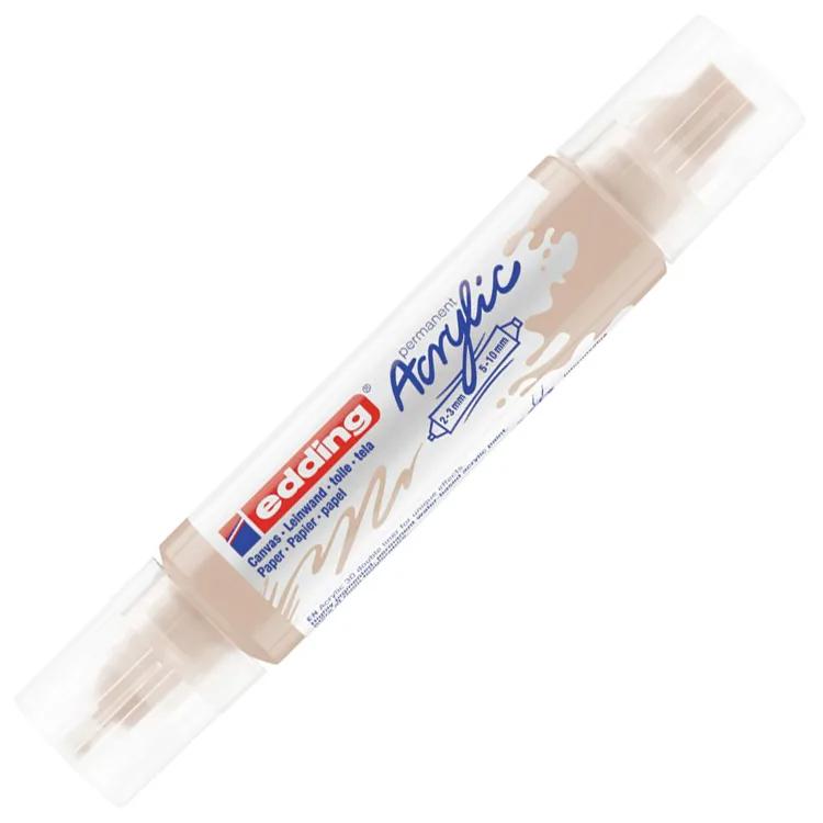 EDDING 5400 NO:255 3D DOUBLE LINER AKRİLİK KALEM BEJ