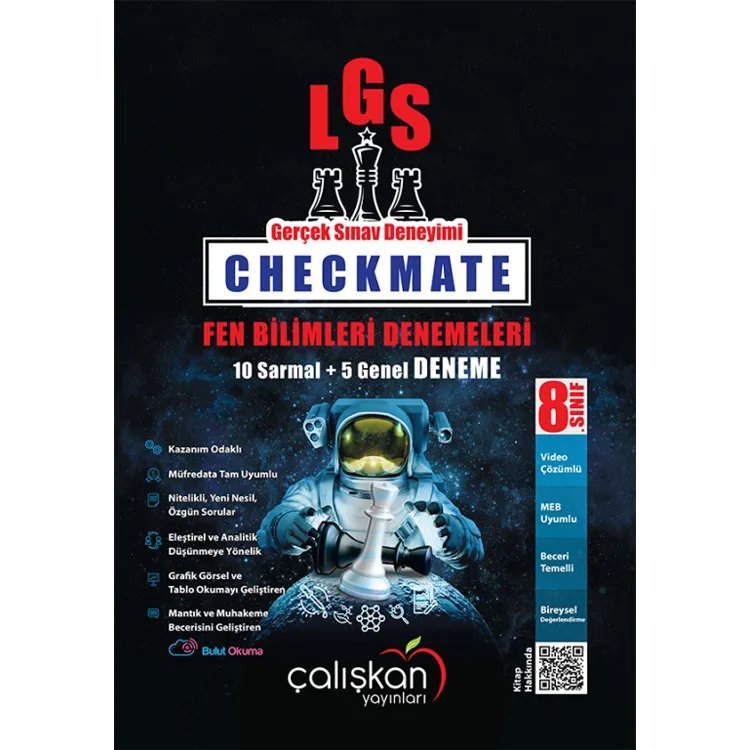 ÇALIŞKAN 8. SINIF CHECKMATE FEN BİLİMLERİ BRANŞ DENEMELERİ (10 SARMAL+5 GENEL)