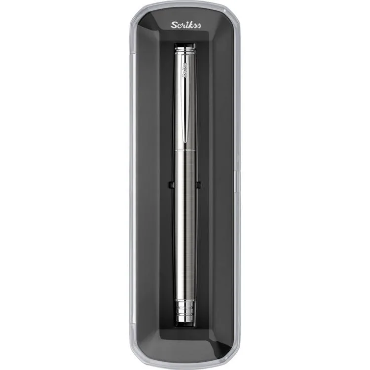 SCRIKSS 64 ROLLER KALEM KRİSTAL KUTU - KROM