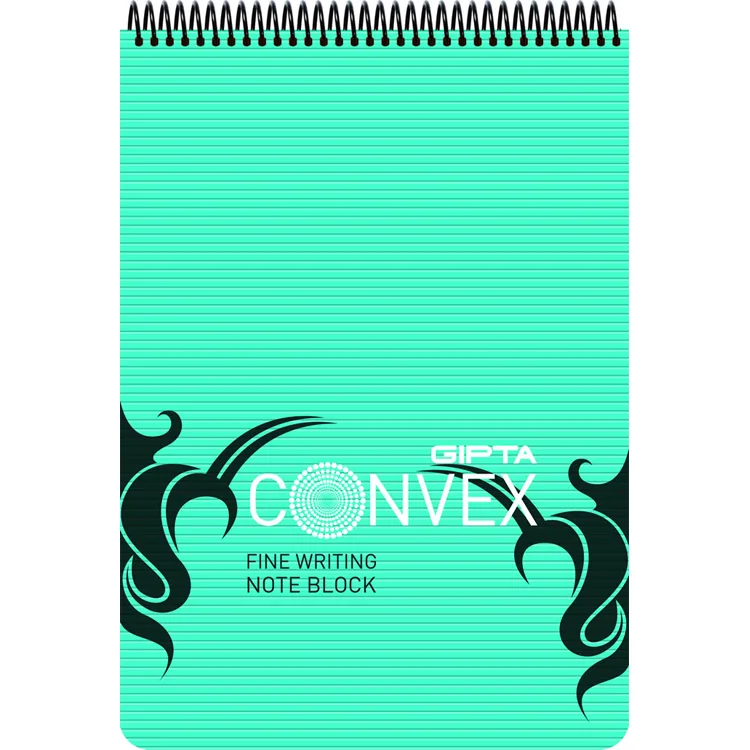 GIPTA CONVEX A6 SPİRALLİ PP KAPAK BLOKNOT 100 YP. KARELİ DEFTER