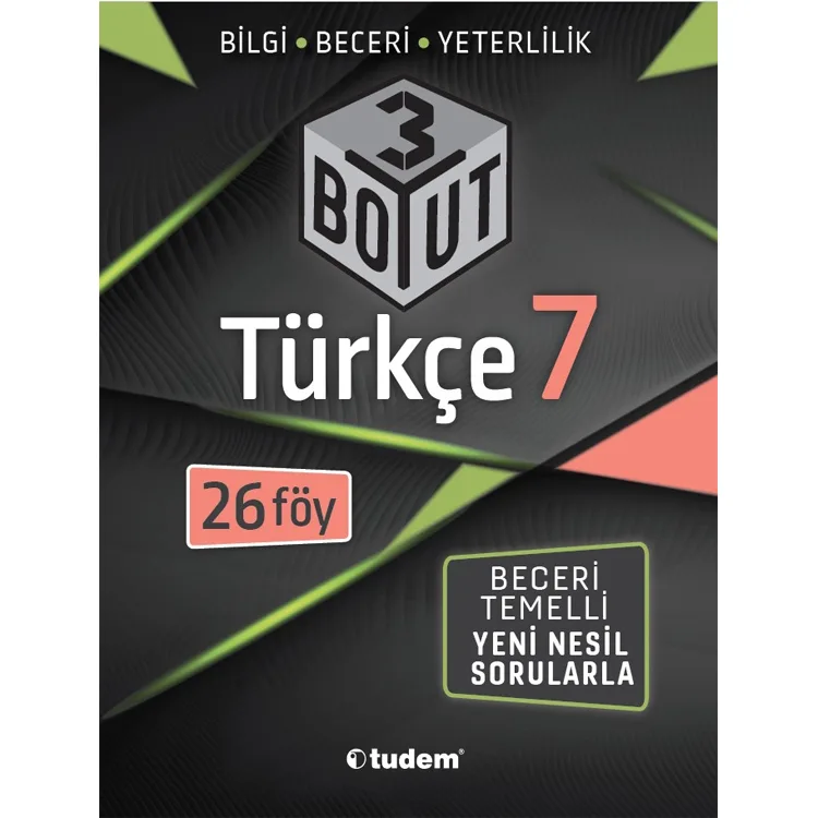 TUDEM 7.SINIF TÜRKÇE 3 BOYUT - 2025 MÜFREDAT