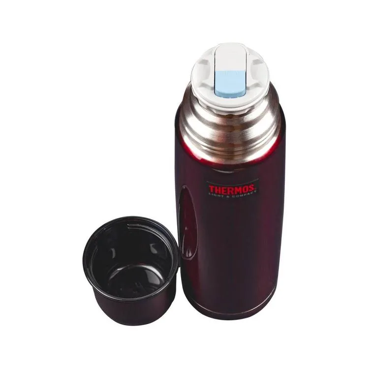 THERMOS FBB-1000 (185199-AK) LIGHT & COMPACT LIGHT ÇELİK TERMOS PİPETSİZ 1000ML - MIDNIGHT RED