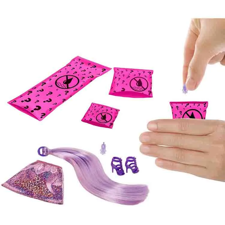 BARBIE GWC55 COLOR REVEAL RENK DEĞİŞTİREN SÜRPRİZ IŞILTILI BEBEKLER- (SERİ 1 )