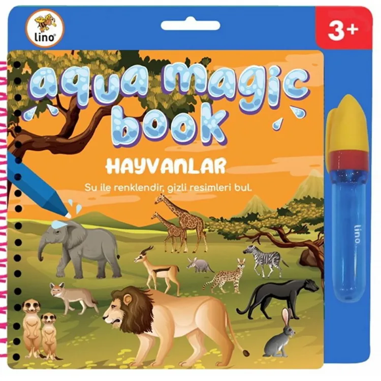 LİNO TFL-1008 AQUA MAGIC BOOK HAYVANLAR (SİHİRLİ BOYAMA KİTABI)