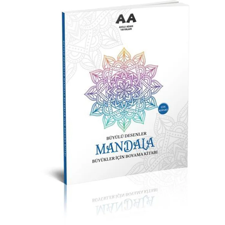 BÜYÜLÜ DESENLER BÜYÜKLER İÇİN MANDALA BOYAMA KİTABI