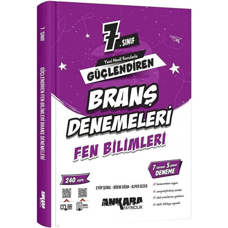 ANKARA YAYINLARI 7. SINIF GÜÇLENDİREN FEN BİLİMLERİ BRANŞ DENEMELERİ - 2025 MÜFREDAT