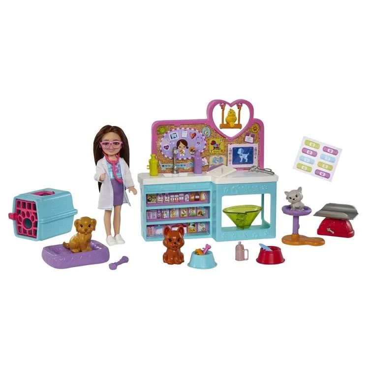MATTEL HGT12 BARBIE CHELSEA VETERİNER OYUN SETİ 3+