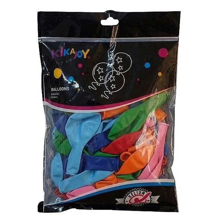 SPOT BALON 2006680-13 BASKISIZ BALON 100'lü 12" İNÇ 30cm TEK PAKET KARIŞIK RENK 8+