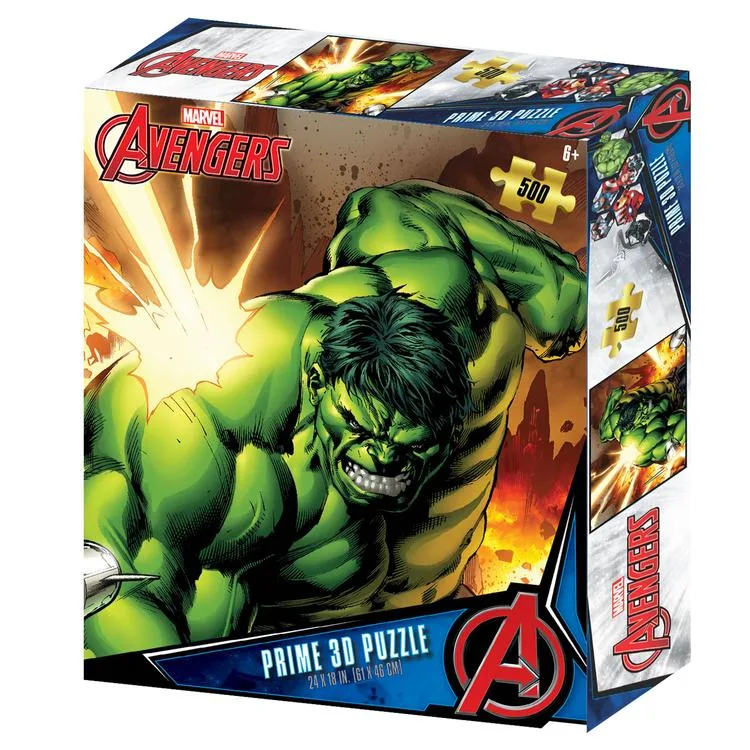 NECOTOYS 32672 PRIME AVENGERS HULK 500 PARÇA 3D PUZZLE