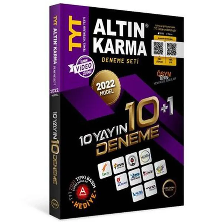 ALTIN KARMA 2022 TYT 10+1 DENEME SETİ (10 FARKLI YAYIN 10+1 DENEME)