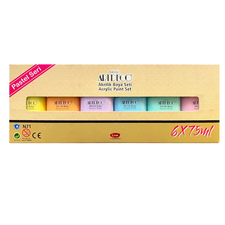ARTDECO 070I-AS2 AKRİLİK 6x75ml SET PASTEL RENKLER