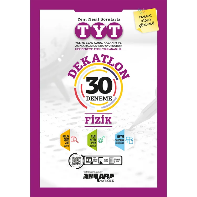 ANKARA YAY.TYT DEKATLON FİZİK 30 DENEME