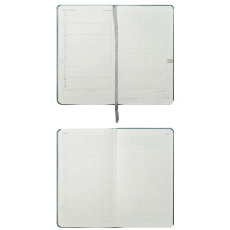 VICTORIA'S JOURNALS 226-4062 10x17 cm CANVAS 100 GR HAFTALIK AJANDA - SİYAH