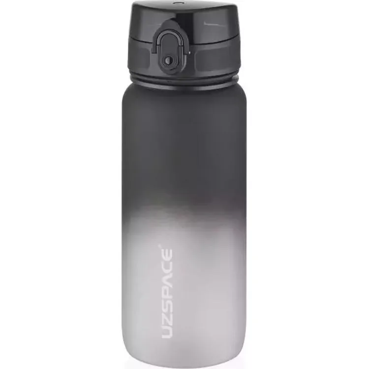 UZSPACE MATARA PİPETSİZ TRITAN SOFT TOUCH RENK GEÇİŞLİ 3037 650 ML BLACK-WHITE