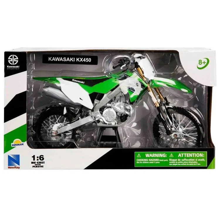 SUNMAN 49653 KAWASAKİ KX450 MODEL DIE CAST MODEL MOTORSİKLET 1:6