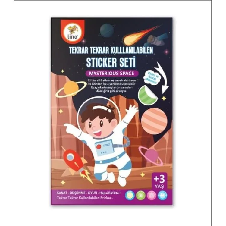 LİNO LS-400 TEKRAR TEKRAR KULLANILABİLEN STICKER SETİ - SPACE