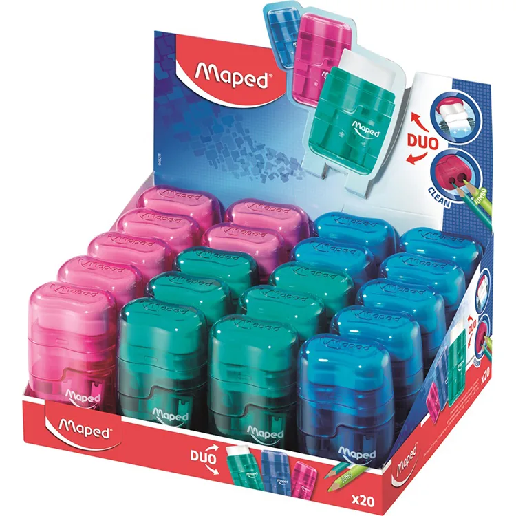 MAPED 49211 CONNECT TRANSLU ÇİFT DELİKLİ HAZNELİ KALEMTRAŞ