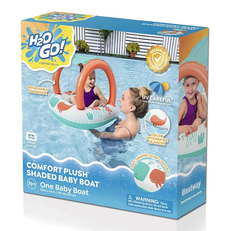 BERMUDA 34203 BESTWAY COMFORT PLUSH SHADED BABY BOAT 84X67 ŞEMSİYELİ ÇOCUK BOTU 30 KG 3+
