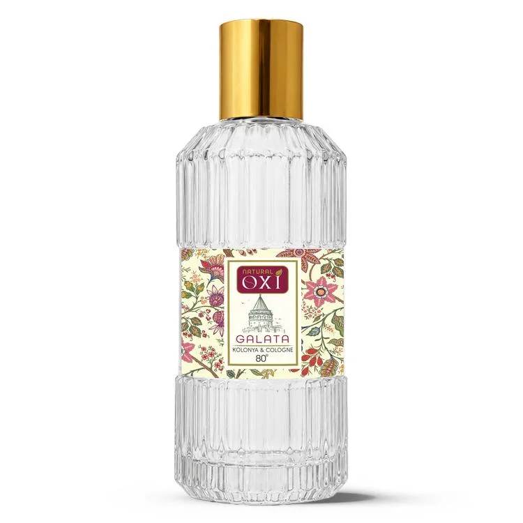 OXİ NATURAL PREMİUM 80° KOLONYA 220ML CAM ŞİŞE KUTULU - GALATA